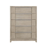 McKewen Light Gray Ash Veneer Platform Bedroom Set with Storage – Homelegance