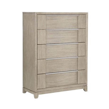 McKewen Light Gray Ash Veneer Platform Bedroom Set with Storage – Homelegance - sold by Home Elegance USA