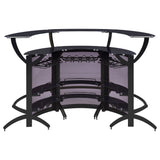 Dallas 2 - shelf Curved Home Bar Smoke and Black Glass (Set of 3) - 182135 - S3 - image - 8