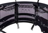 Dallas 2 - shelf Curved Home Bar Smoke and Black Glass (Set of 3) - 182135 - S3 - image - 11