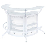 Dallas 2 - shelf Curved Home Bar White and Frosted Glass (Set of 3) - 182136 - S3 - image - 5