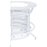 Dallas 2 - shelf Curved Home Bar White and Frosted Glass (Set of 3) - 182136 - S3 - image - 10