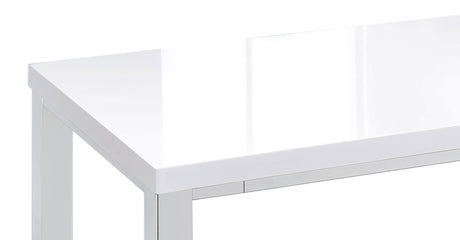 Natividad 5 - piece Bar Set White High Gloss and Chrome | Coaster | Home Elegance USA