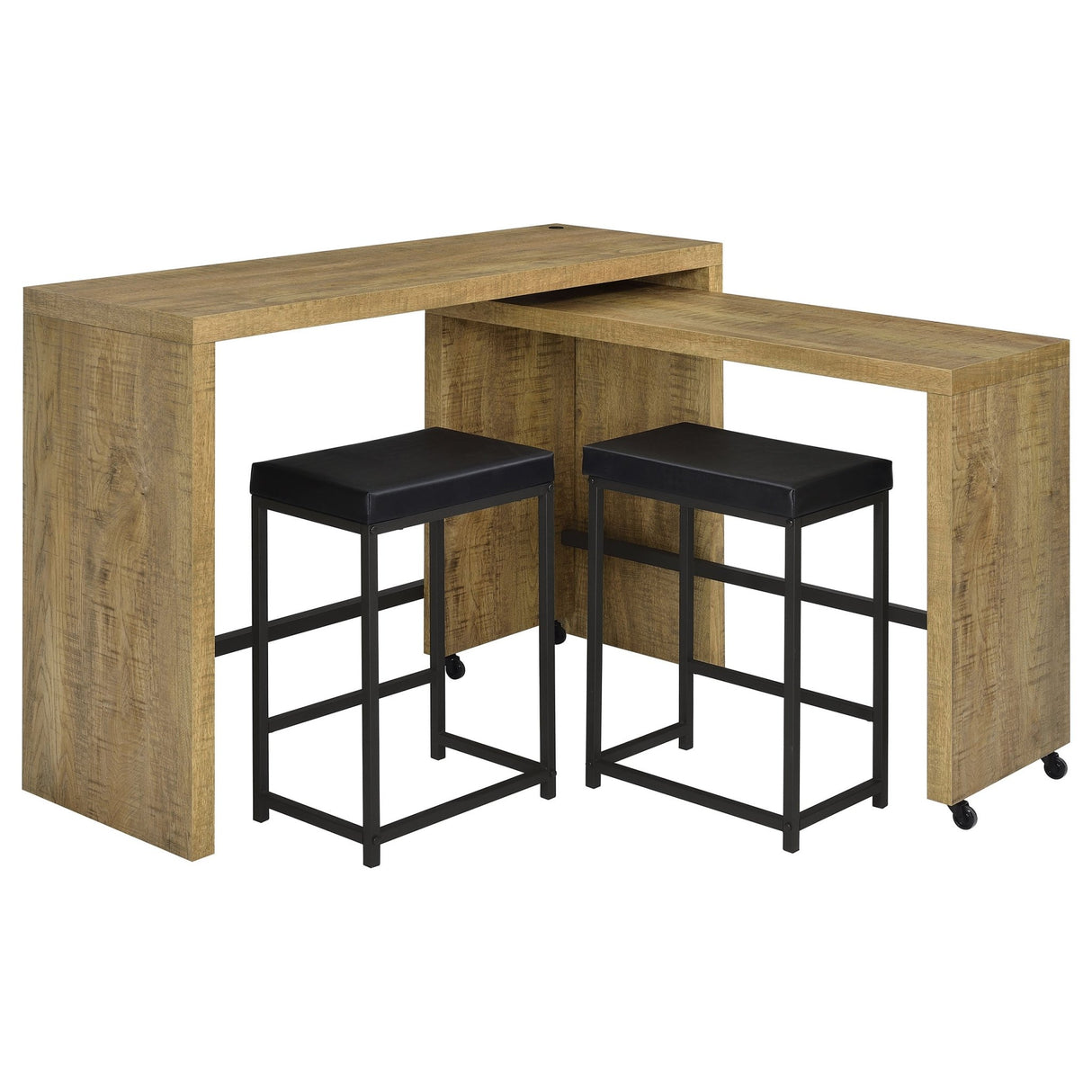 Davista 4 - piece Multipurpose Counter Height Table Set Mango Brown | Coaster | Home Elegance USA