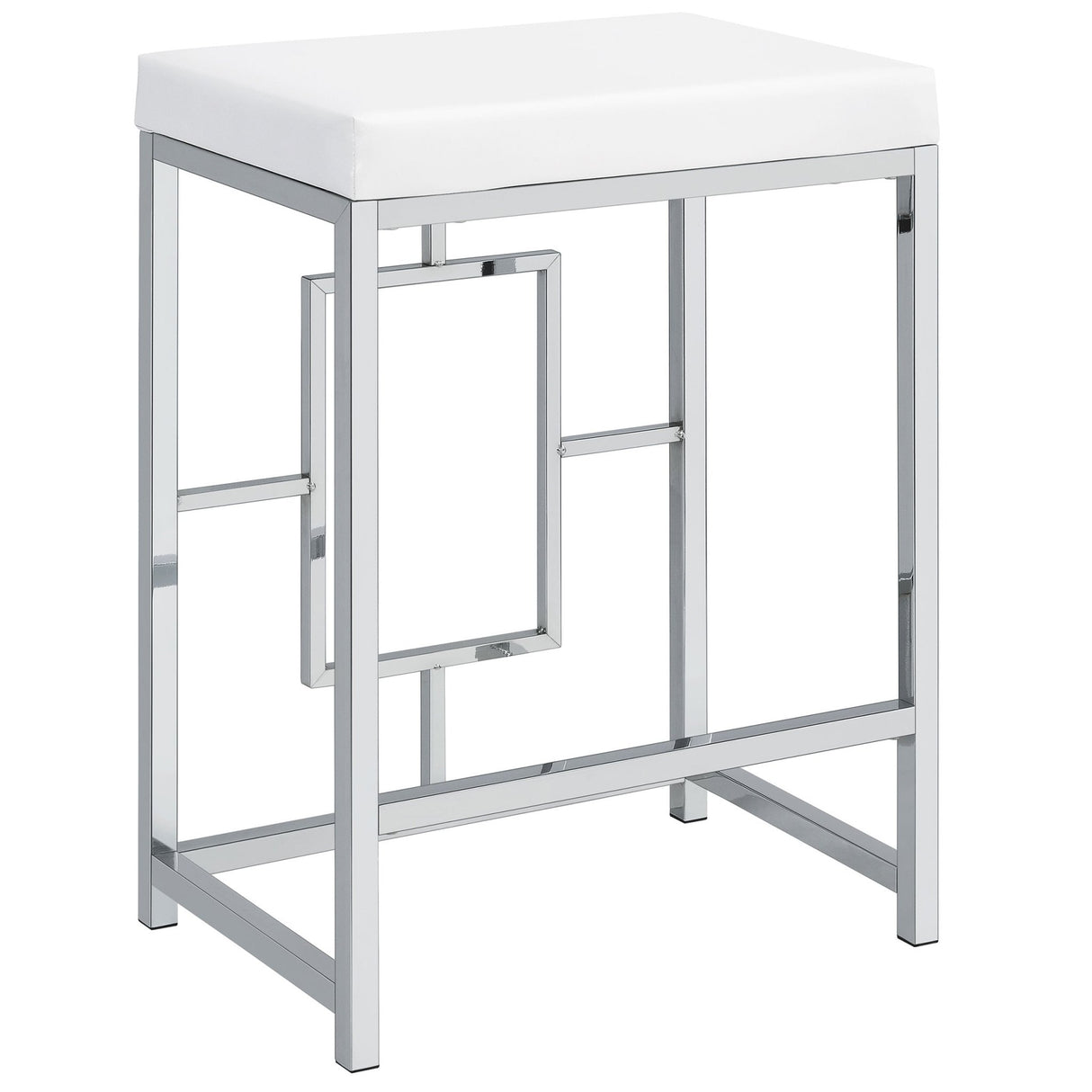 Jackson 4 - piece Multipurpose Counter Height Table Set White and Chrome | Coaster | Home Elegance USA