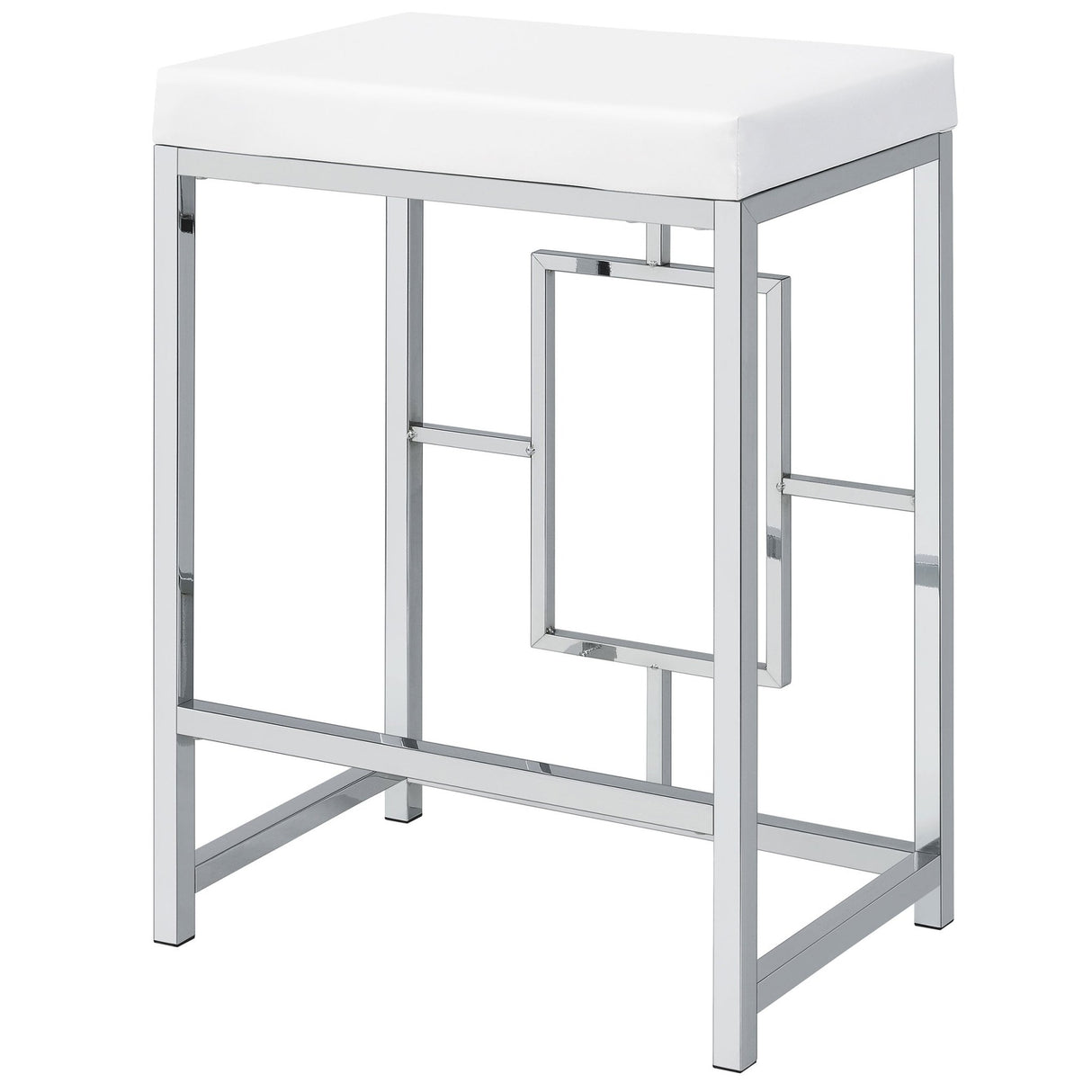 Jackson 4 - piece Multipurpose Counter Height Table Set White and Chrome | Coaster | Home Elegance USA