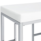 Jackson 4 - piece Multipurpose Counter Height Table Set White and Chrome | Coaster | Home Elegance USA