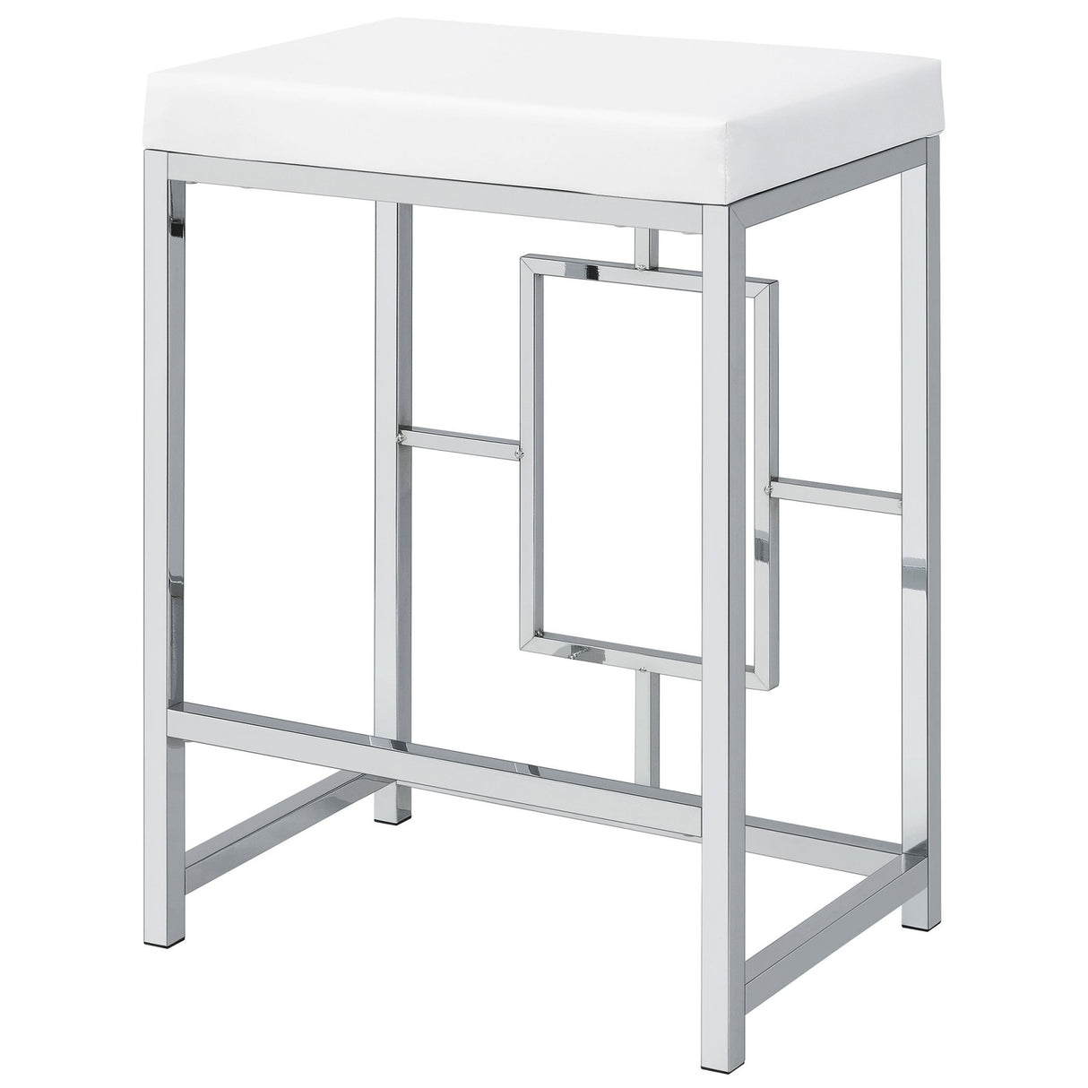 Jackson 5 - piece Multipurpose Counter Height Table Set White and Chrome | Coaster | Home Elegance USA