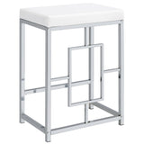 Jackson 5 - piece Multipurpose Counter Height Table Set White and Chrome | Coaster | Home Elegance USA