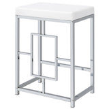 Jackson 5 - piece Multipurpose Counter Height Table Set White and Chrome | Coaster | Home Elegance USA