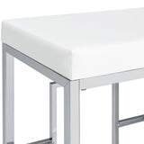 Jackson 5 - piece Multipurpose Counter Height Table Set White and Chrome | Coaster | Home Elegance USA