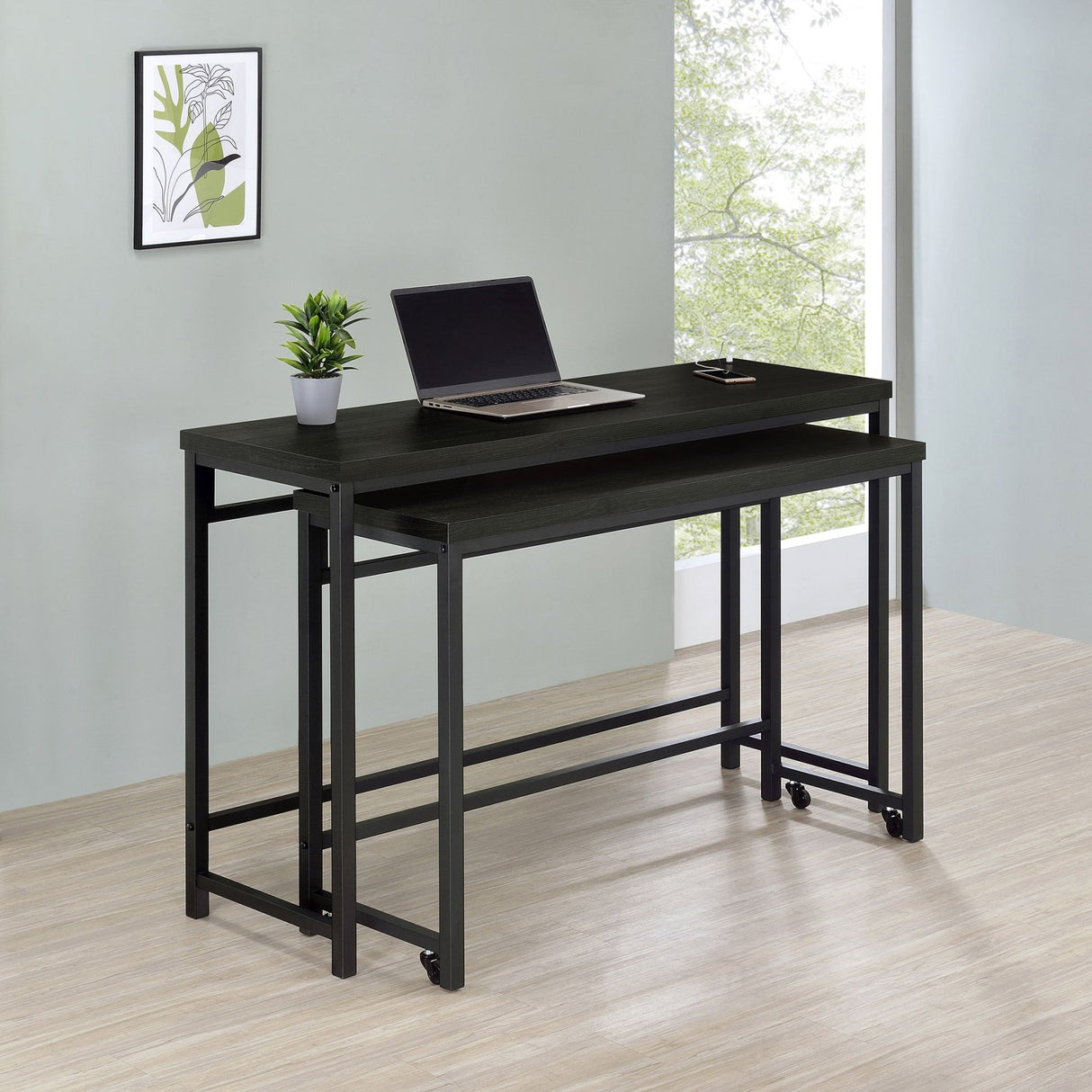 Hawes 4 - piece Multipurpose Counter Height Table Set Black | Coaster | Home Elegance USA