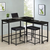 Hawes 4 - piece Multipurpose Counter Height Table Set Black | Coaster | Home Elegance USA