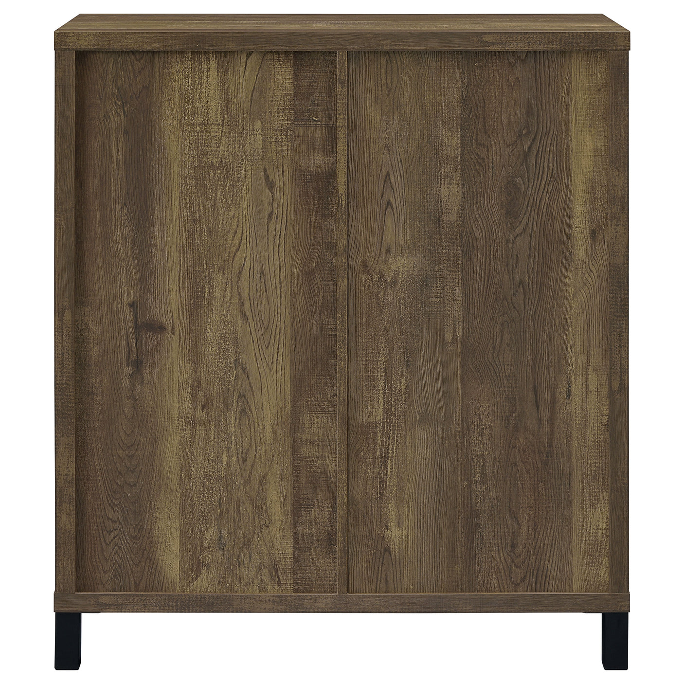 Bar Cabinet - Arlington Bar Cabinet with Sliding Door Rustic Oak