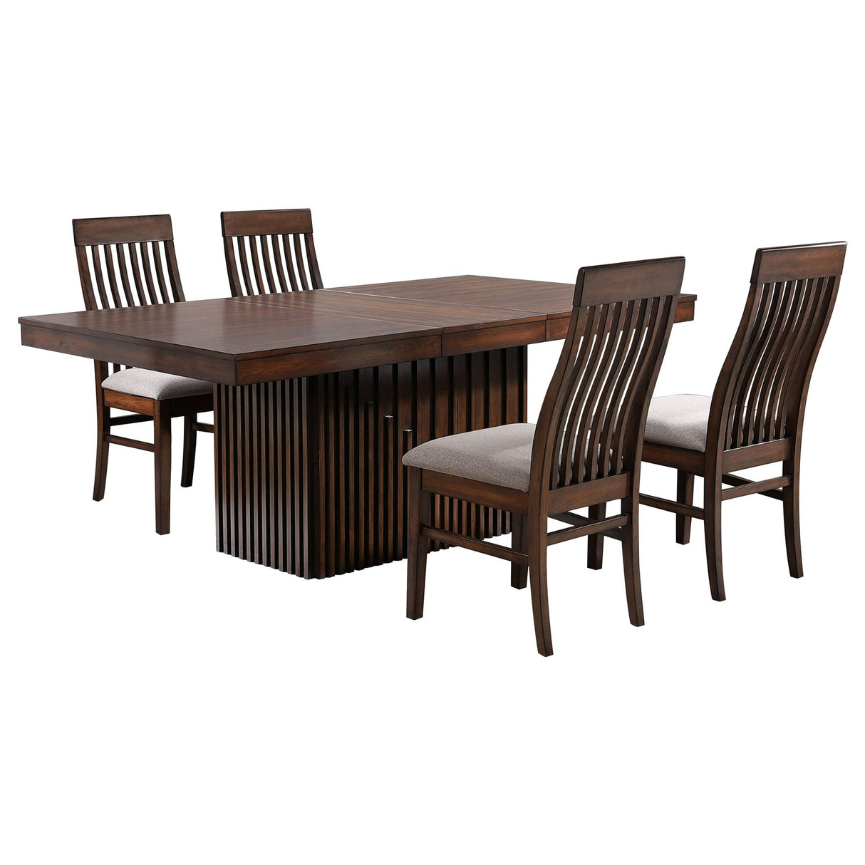 Briarwood 5 - piece Rectangular Dining Set with Removable Extension Leaf Mango Oak | Coaster | Home Elegance USA