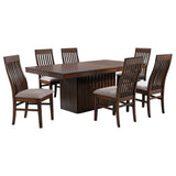 Briarwood 7 - piece Rectangular Dining Set with Removable Extension Leaf Mango Oak | Coaster | Home Elegance USA