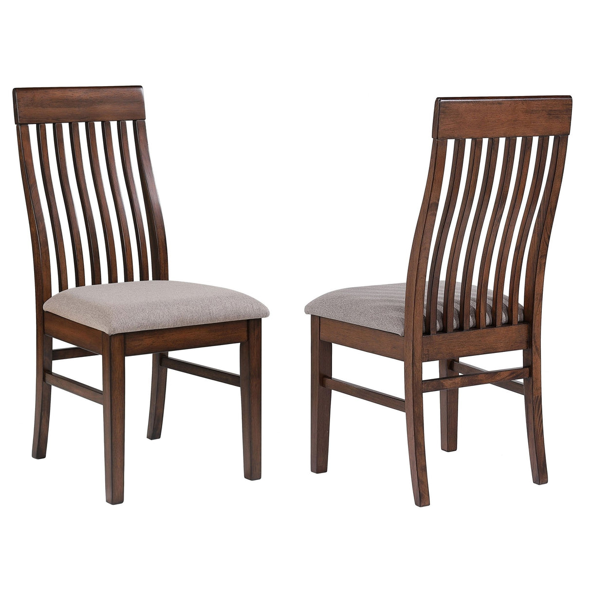 Briarwood Slat Back Dining Side Chair Mango Oak and Brown (Set of 2) | Coaster | Home Elegance USA