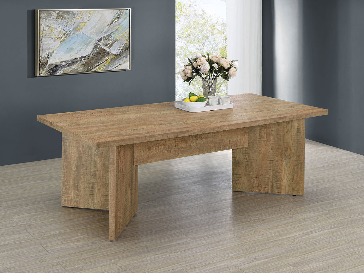 Dining Table - Jamestown Rectangular Engineered Wood Dining Table with Decorative Laminate Mango Brown