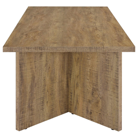 Dining Table - Jamestown Rectangular Engineered Wood Dining Table with Decorative Laminate Mango Brown