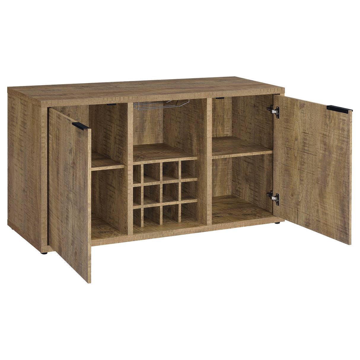 Sideboard - Jamestown 2-door Dining Sideboard Buffet with Wine Storage Mango Brown