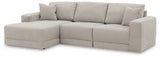 Ashley Gray Next - Gen Gaucho 18304S1 3 - Piece Sectional Sofa with Chaise - Microfiber - 18304S1 - Home Elegance USA - 1