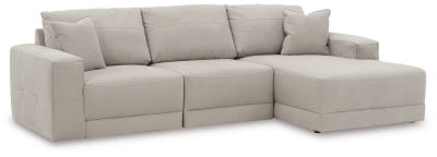 Ashley Gray Next - Gen Gaucho 18304S2 3 - Piece Sectional Sofa with Chaise - Microfiber - 18304S2 - Home Elegance USA - 1