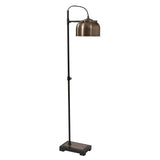 Bessemer Industrial Floor Lamp - Light Brown / Black by Uttermost - View 3