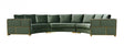 Divani Casa Ritner Modern Green Velvet Circular Sectional Sofa Vgyuhd-1840-B-Grn