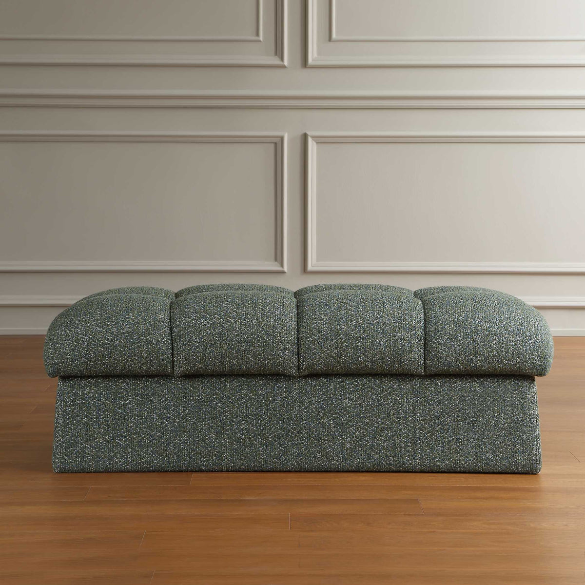 Harlem Bench Moss Green / Lake Blue - Dark Green by Uttermost - View 4