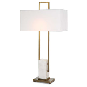 Column White Marble Table Lamp by Uttermost - View 1