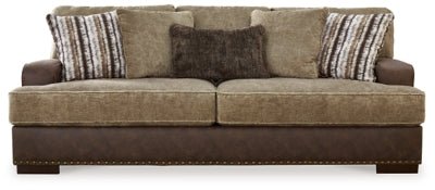 Ashley Chocolate Alesbury Sofa - Velvet - 1870438 - Home Elegance USA - 1