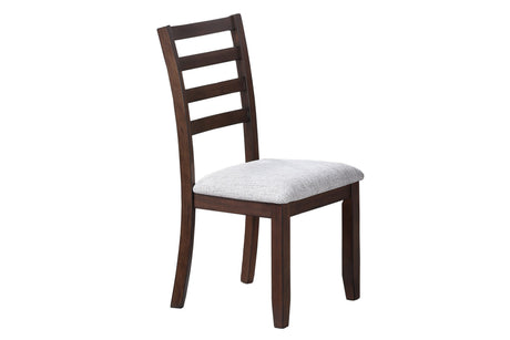Contemporary Style 6pc Dining Set Walnut Dining Table w Storage Ladder Back 4x Side Chairs Bench Dining Room - sold by Home Elegance USA