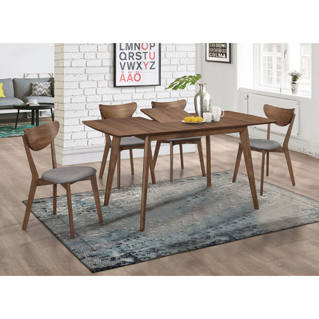 Shorna Grey and Natural Walnut 5-piece Dining Set - sold by Home Elegance USA