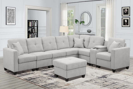Sectional Sofa, LIGHTGREY - sold by Home Elegance USA