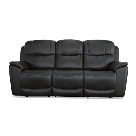 Crew Power Reclining Sofa With Power Headrests & Lumbar - Raven | Flexsteel