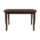 Dark Cherry Finish Simple Design 1pc Dining Table with Separate Extension Leaf Mango Veneer Wood Dining Furniture - B01156366 - Home Elegance USA - 2