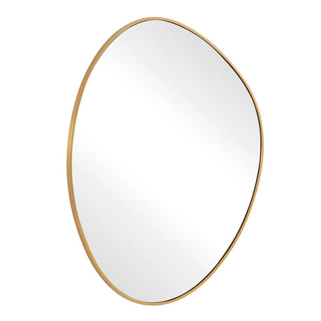 Distort Mirror Antique Brass - Gold by Uttermost - View 4