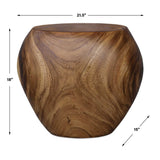 Lomas Solid Wood Accent Stool - Dark Brown by Uttermost - View 6
