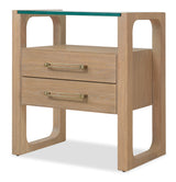 Banyon Bay Two Drawer Nightstand Desert Oak - Light Brown by Hooker Furniture - View 3