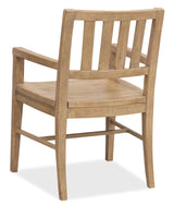 Driftwood Splatback Arm Chair (Set of 2) Buckboard - Light Brown by Hooker Furniture - View 3