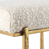 Midas Counter Stool - White / Gold by Uttermost - View 8