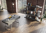 Dessart - Modern Elm Grey Office Desk - View Image 6