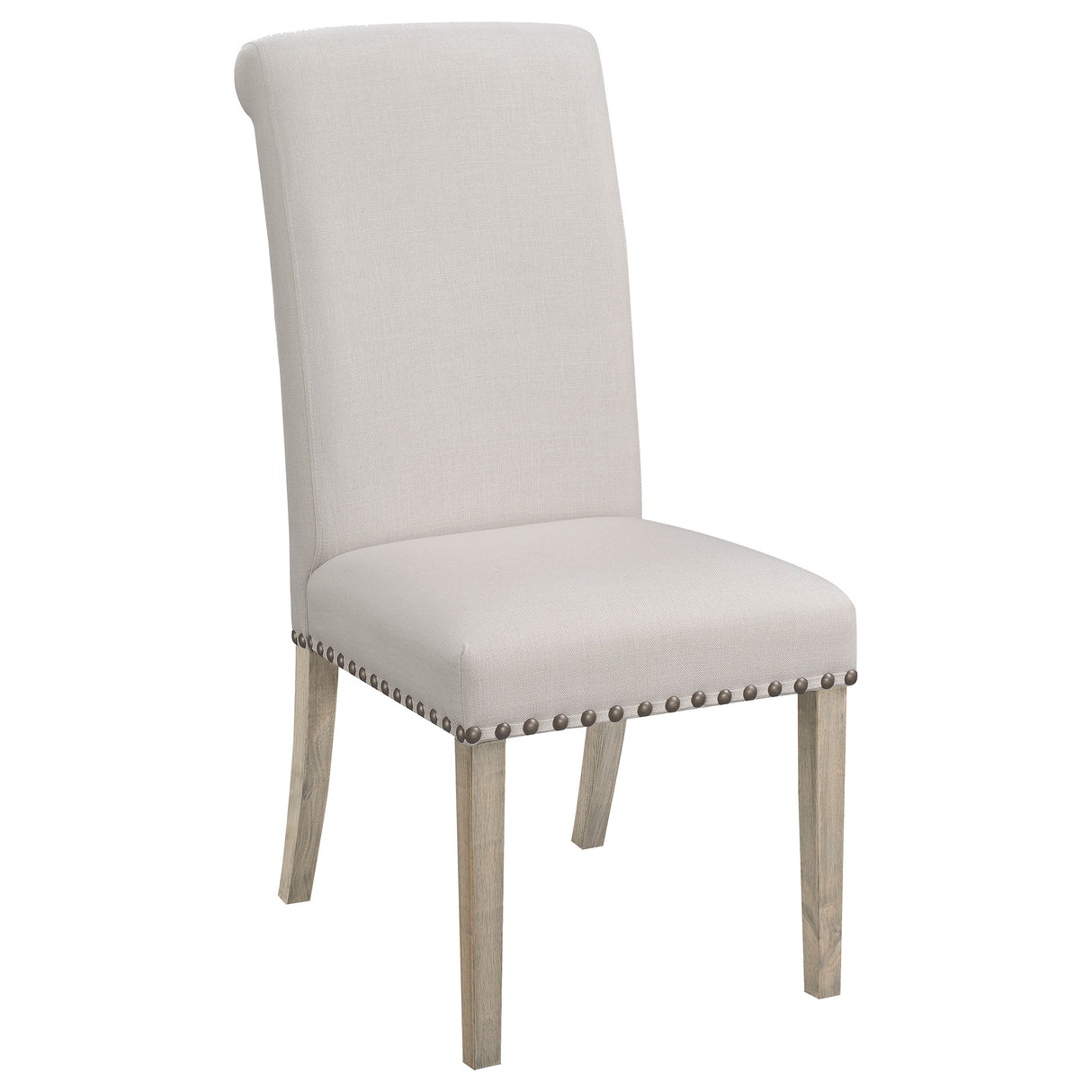 Salem Fabric Upholstered Dining Side Chair Beige (Set of 2) - Home Elegance USA
