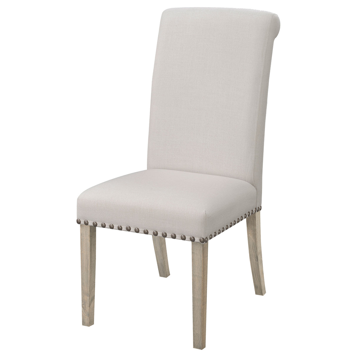 Salem Fabric Upholstered Dining Side Chair Beige (Set of 2) - Home Elegance USA