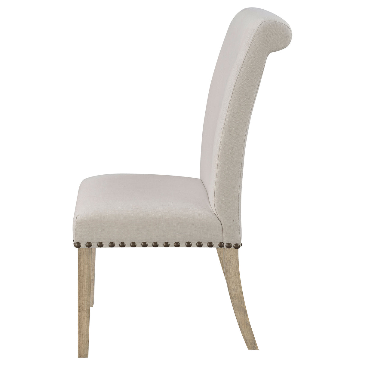 Salem Fabric Upholstered Dining Side Chair Beige (Set of 2) - Home Elegance USA