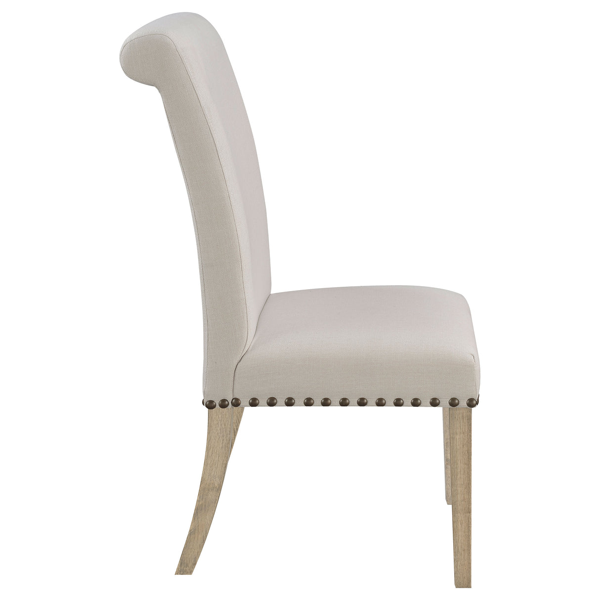 Salem Fabric Upholstered Dining Side Chair Beige (Set of 2) - Home Elegance USA