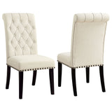 Alana Tufted Back Upholstered Side Chairs Beige (Set of 2) | Coaster | Home Elegance USA