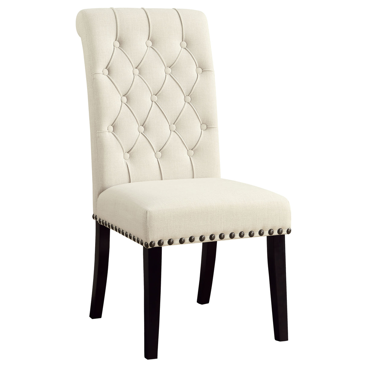 Alana Fabric Upholstered Dining Side Chair Beige (Set of 2) - Home Elegance USA