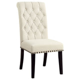 Alana Fabric Upholstered Dining Side Chair Beige (Set of 2) - Home Elegance USA