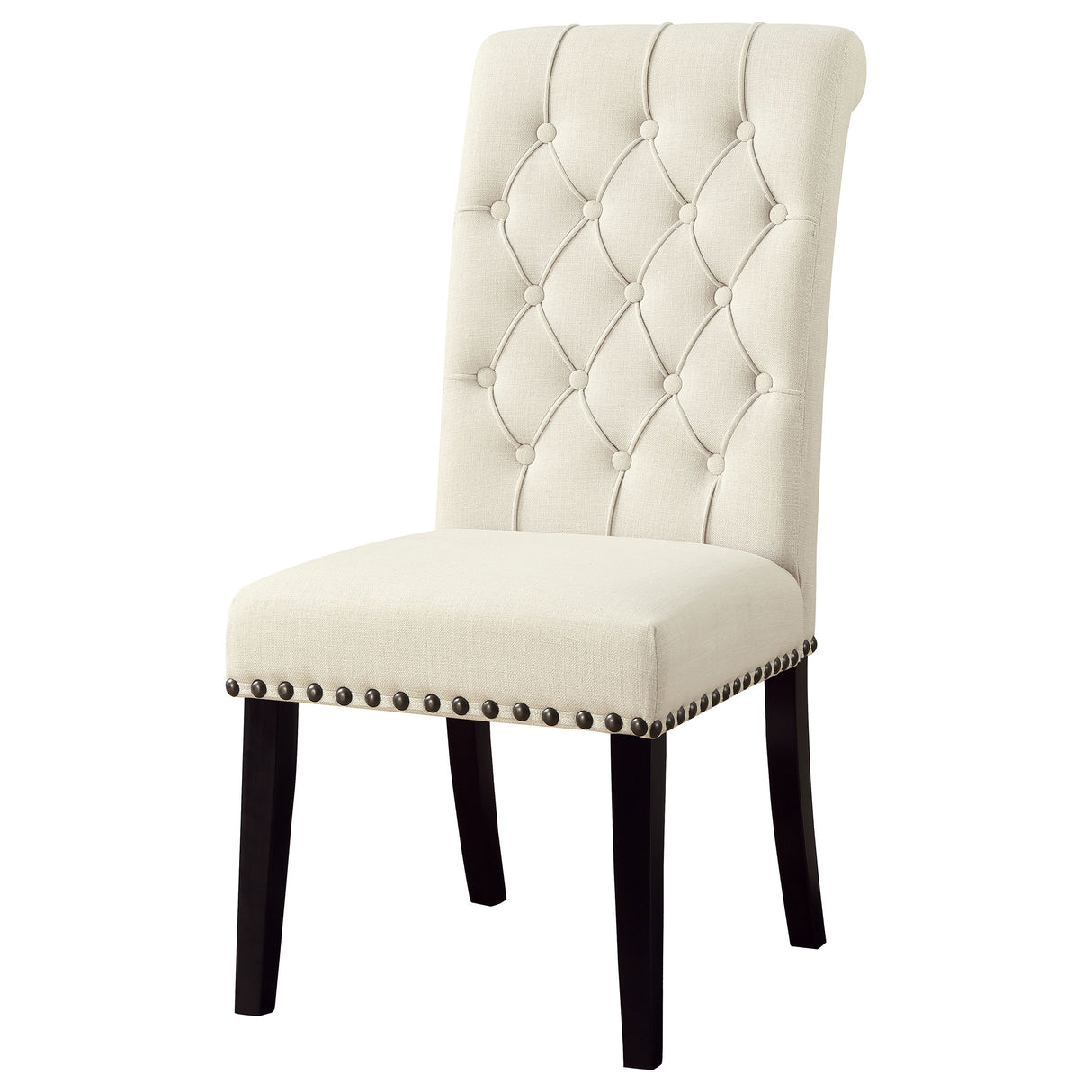 Alana Fabric Upholstered Dining Side Chair Beige (Set of 2) - Home Elegance USA